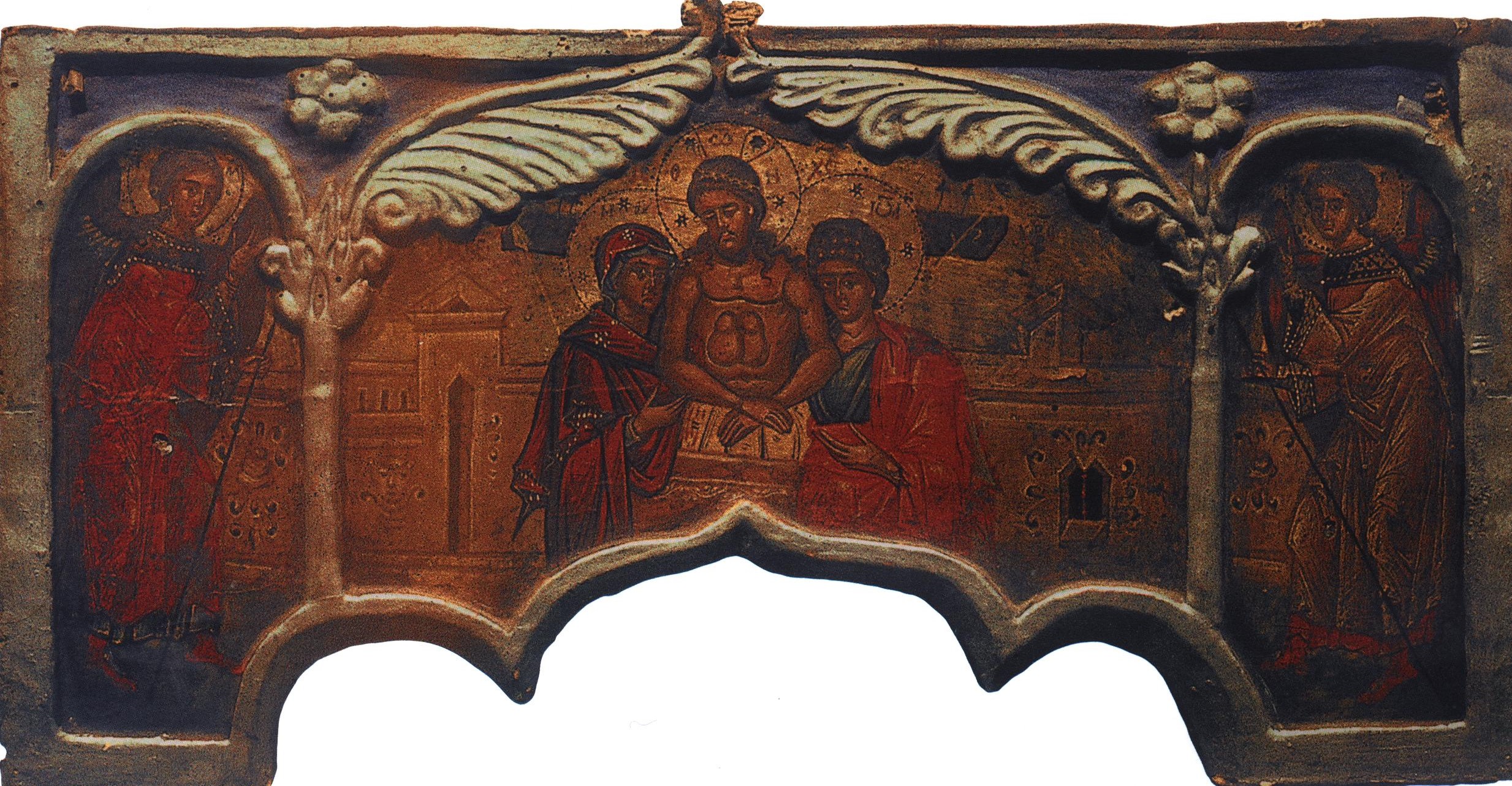 Christ in tomb, mid-16th century, Ciocanu Monastery, 31 x 61,5 cm (source: A. Efremov)