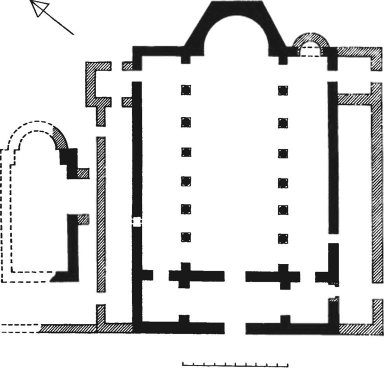Plan of the Great Basilica, 6–10th century (Drawn by V. Kurilko)
