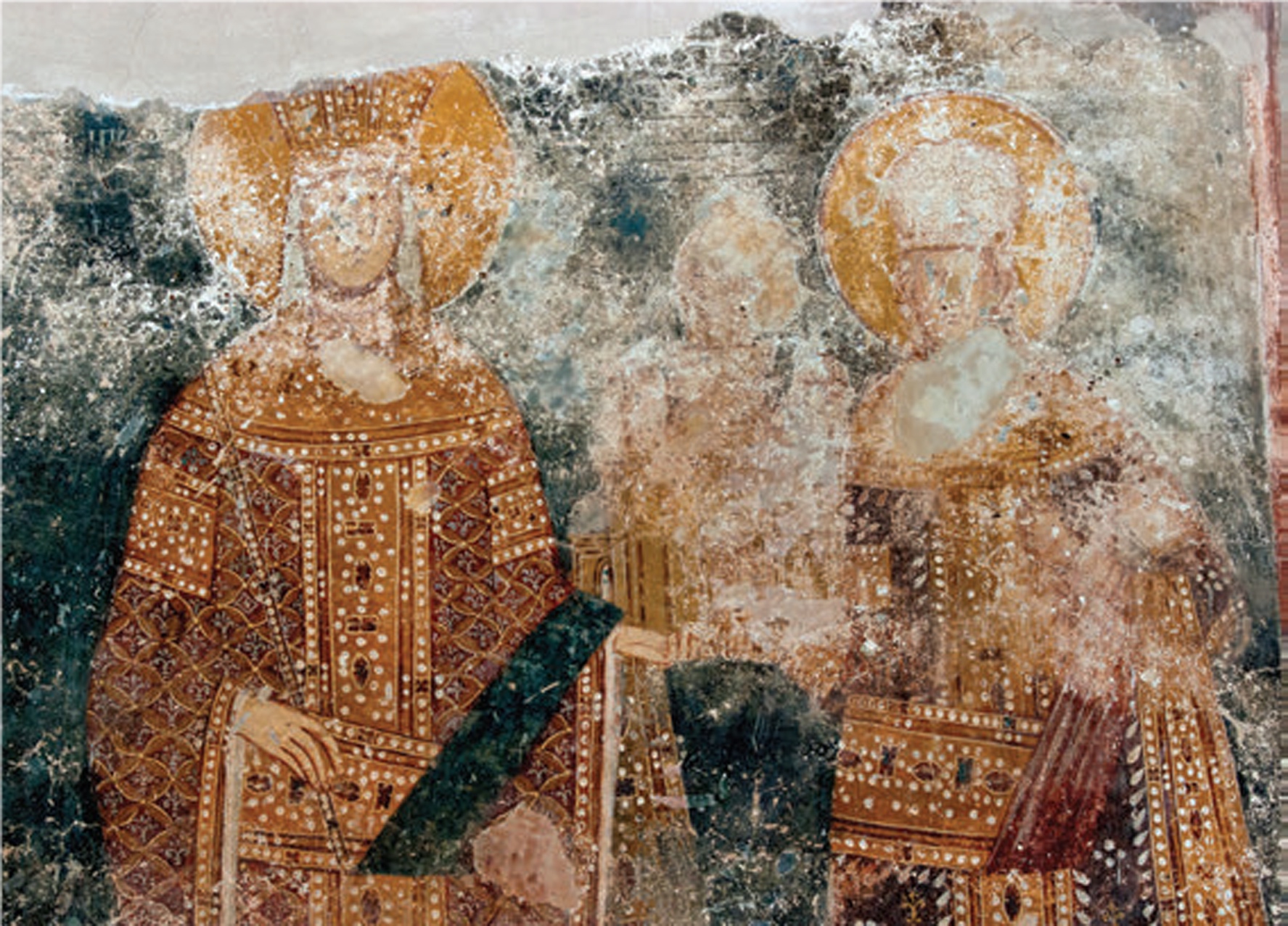 Ktetor portrait, south wall of the nave, Church of the Dormition of the Mother of God, Mateič monastery, 1348–52 (source: Dimitrova, The Church of the Holy Mother of God)