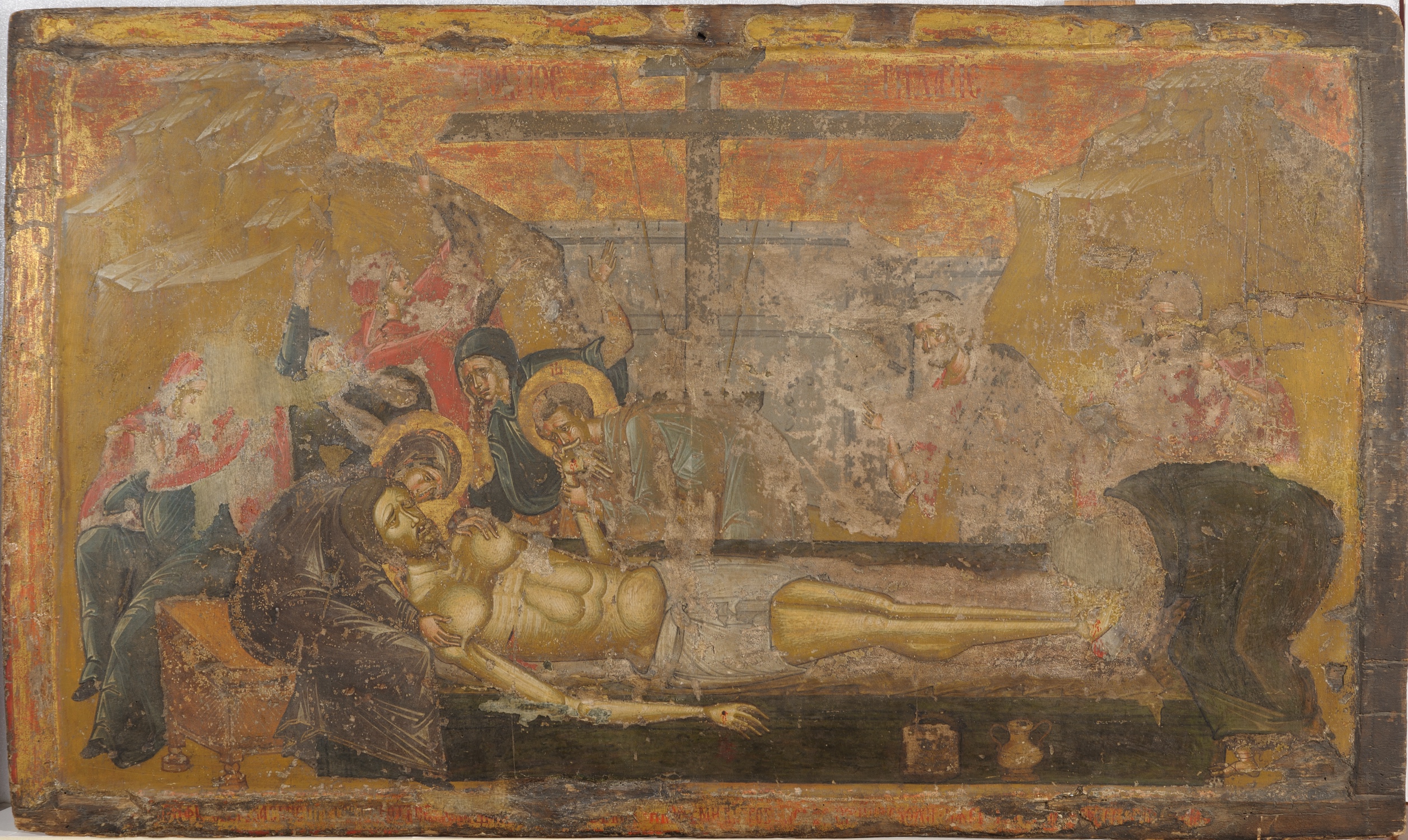 Lamentation of Christ, early 16th century, 65.5 x 111 cm, 11346/i3. (source: National Museum of Art, Bucharest)