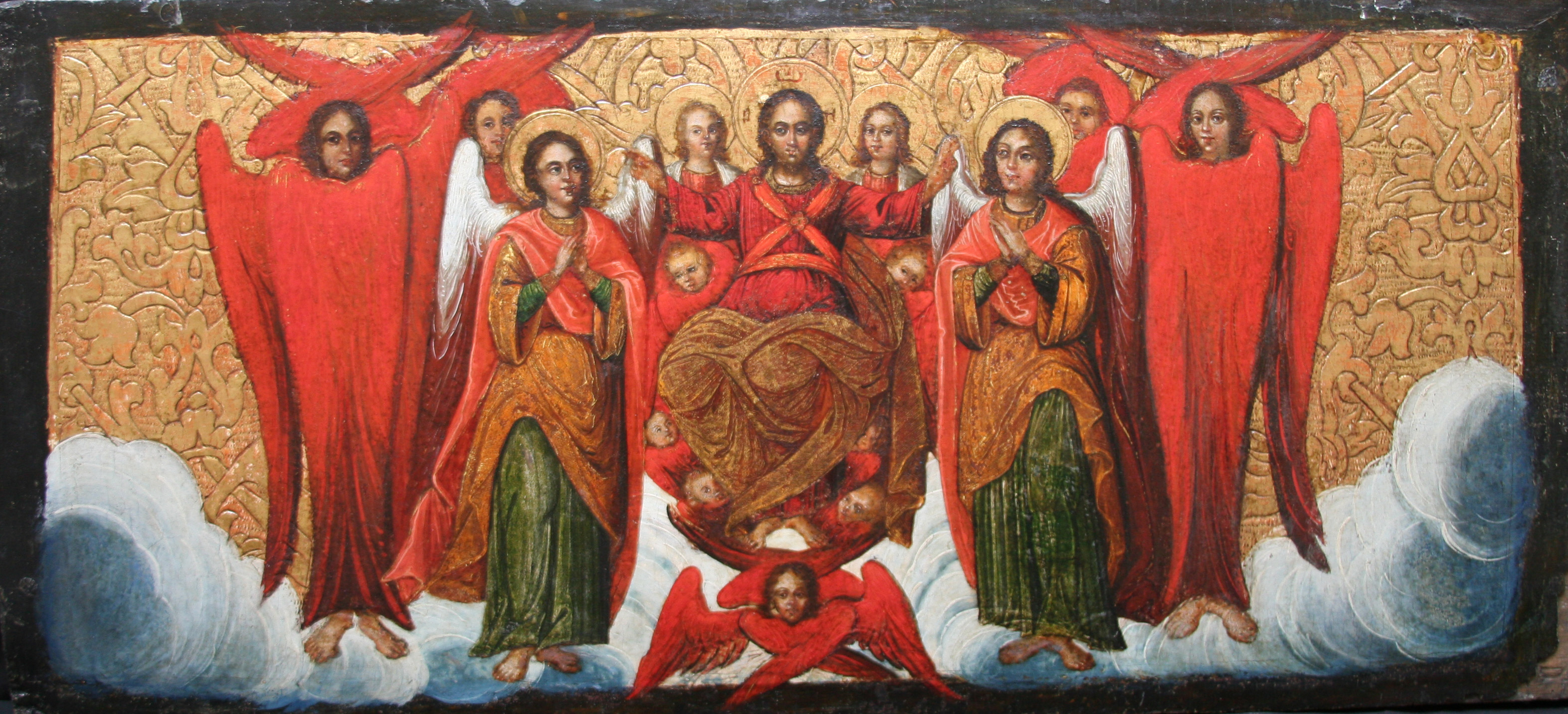 Ivan Rutkovych. Christ in Glory. Icon from the additional tier of the Zhovkva iconostasis. 1697–99. Andrei Sheptytskyi National Museum in Lviv (source: Andrei Sheptytskyi National Museum in Lviv).